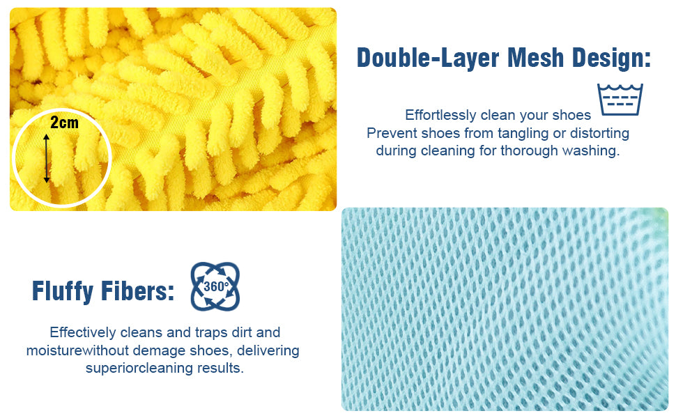 Daddyclean Polyester shoe washing-machine Bag with invisible zipper