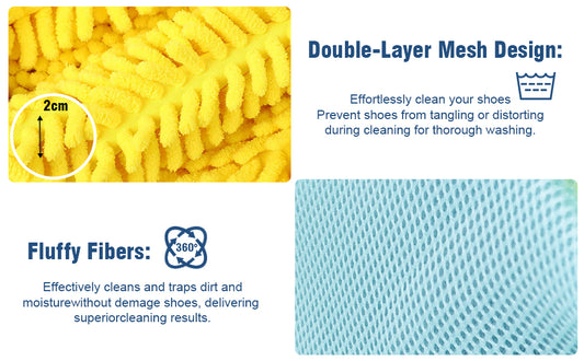 Daddyclean Polyester shoe washing-machine Bag with invisible zipper