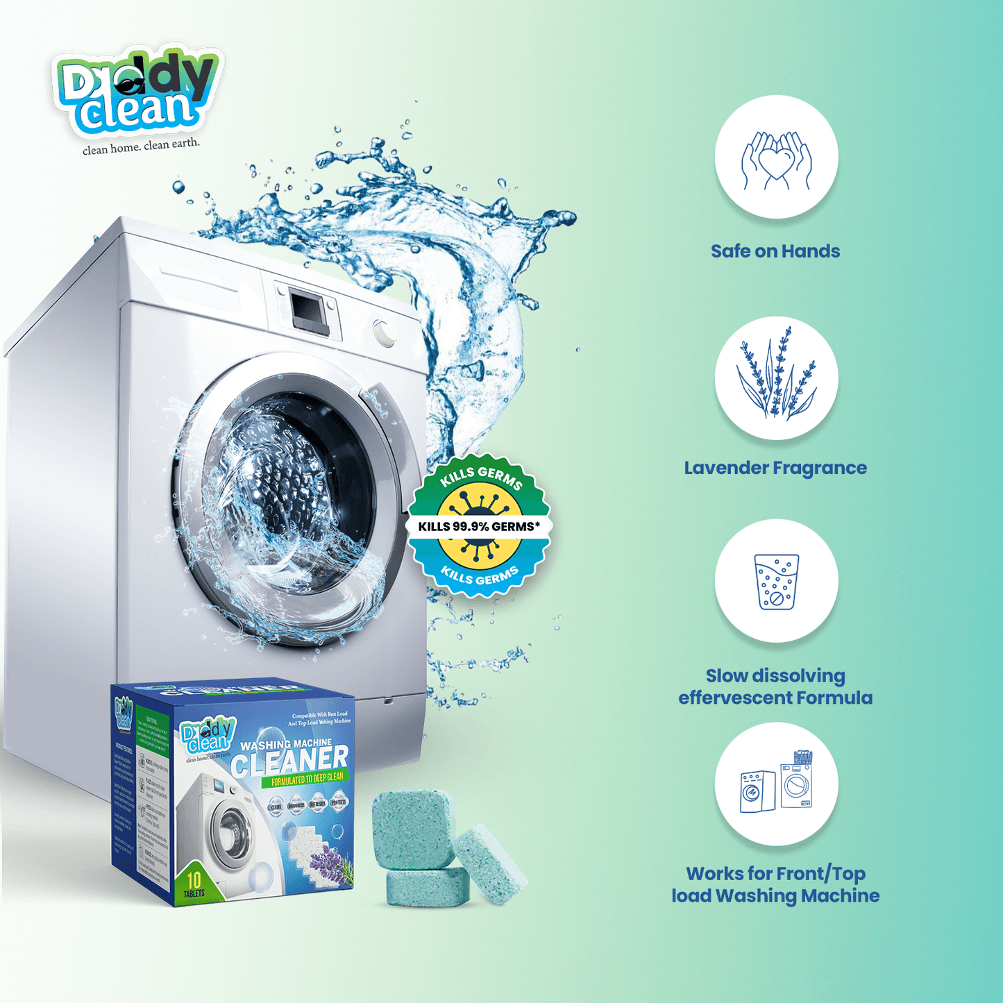 Daddyclean Washing Machine Cleaning Tablets