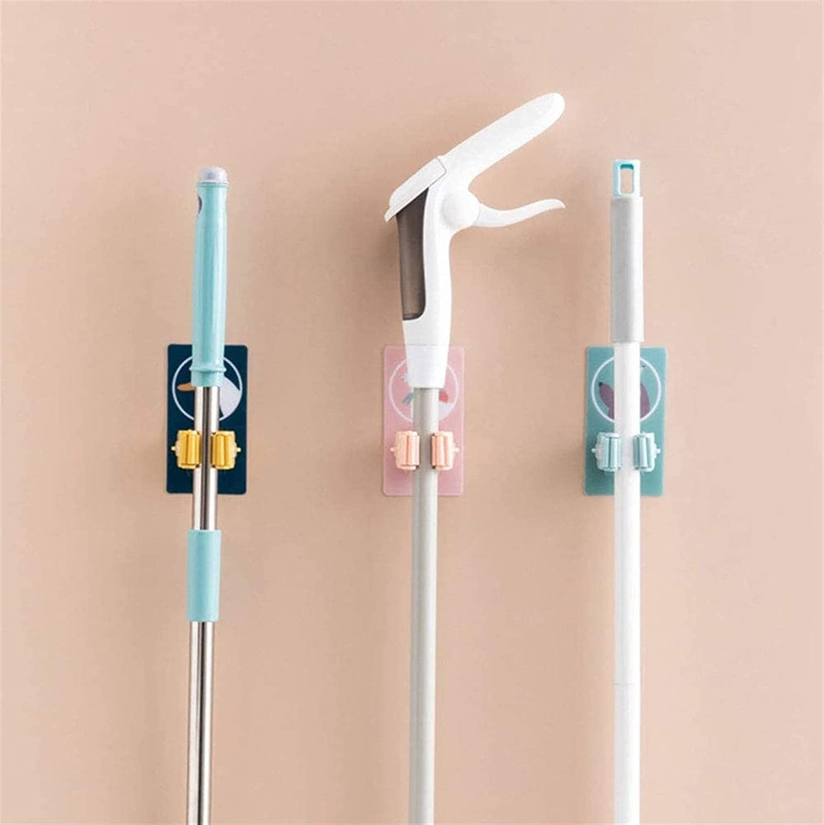 Cartoon Design Self-Adhesive Broom Holder for Mop DaddyClean