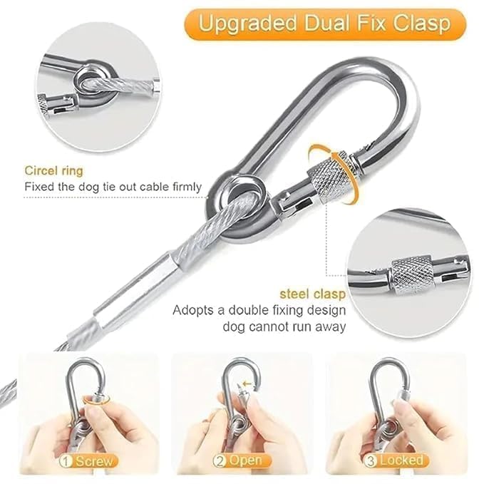 Heavy Duty Clothes Drying Rope, 5 Meter with Hooks DaddyClean