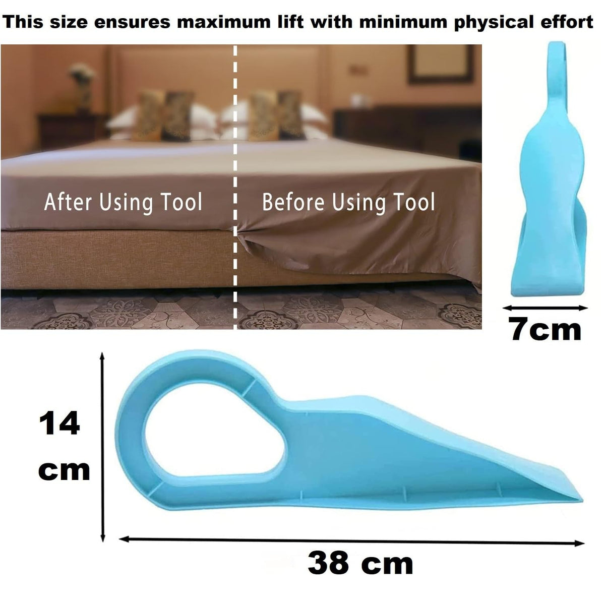 Mattress Lifter and Bedsheet Tucker Tool DaddyClean