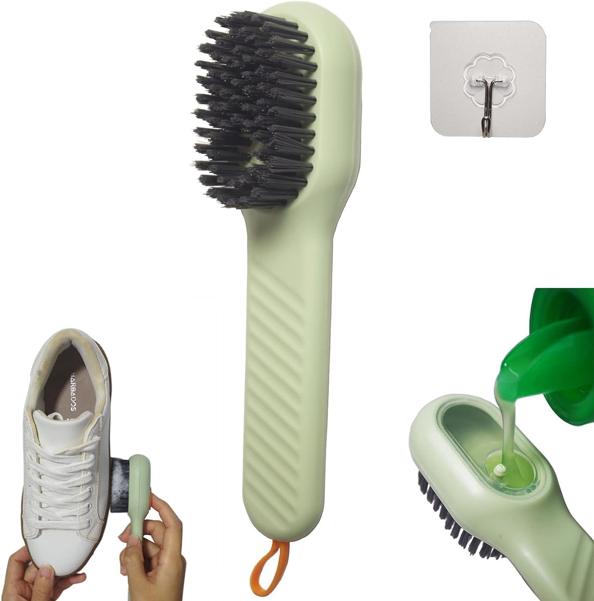 Shoe Brush with Liquid Box DaddyClean