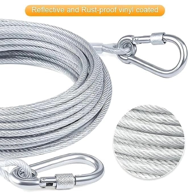 Heavy Duty Clothes Drying Rope, 5 Meter with Hooks DaddyClean