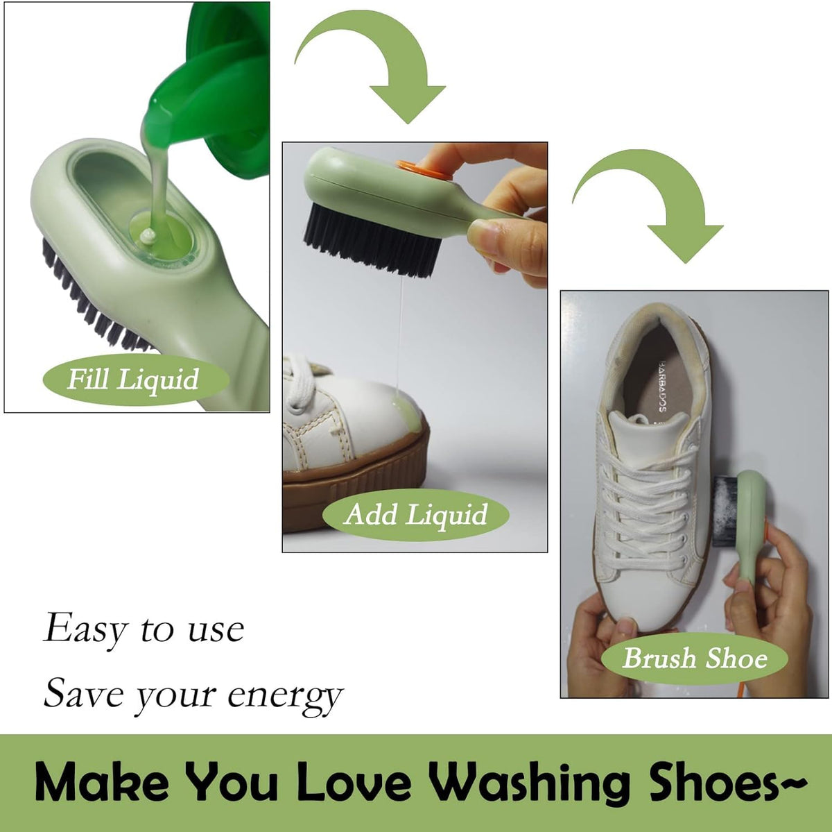 Shoe Brush with Liquid Box DaddyClean