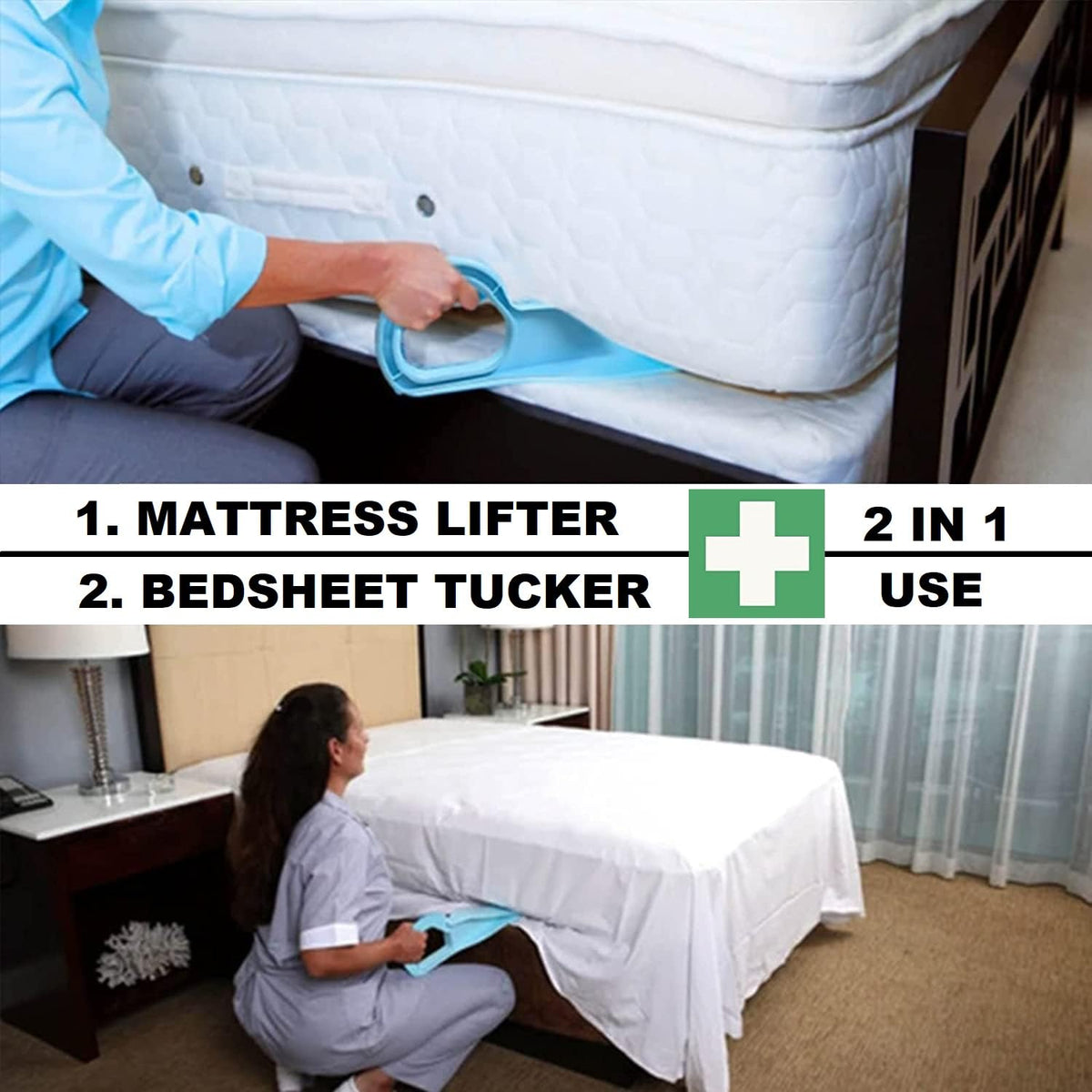 Mattress Lifter and Bedsheet Tucker Tool DaddyClean