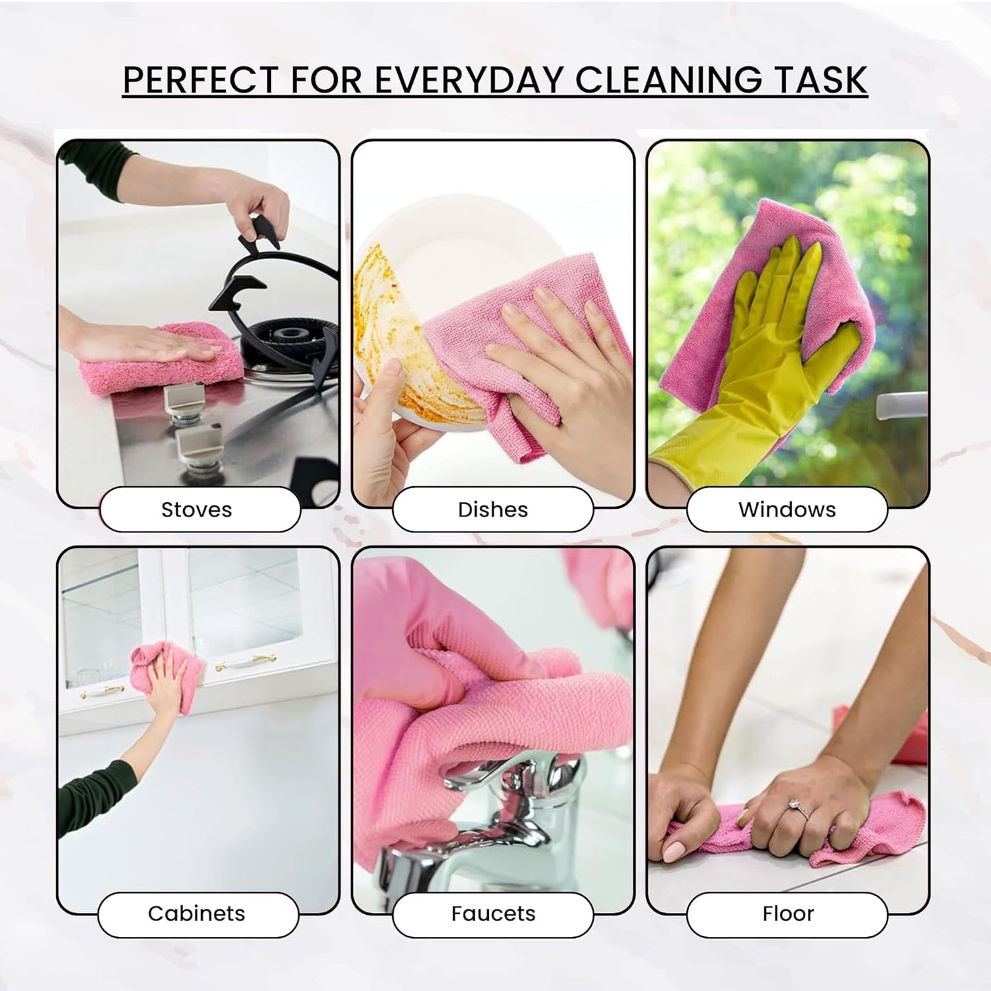 DaddyClean® Multipurpose Reusable Microfiber Cloth Roll – 20 Washable Pulls