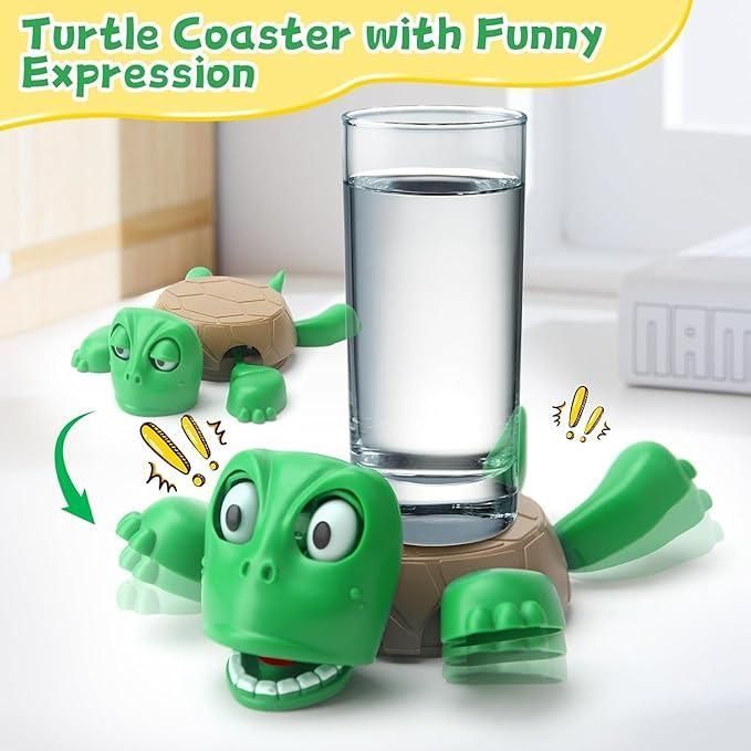 Daddyclean Funny Turtle Coaster with Sound | Quirk It Up Desk Accessory DaddyClean™