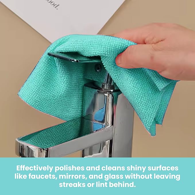 DaddyClean® Multipurpose Reusable Microfiber Cloth Roll – 20 Washable Pulls