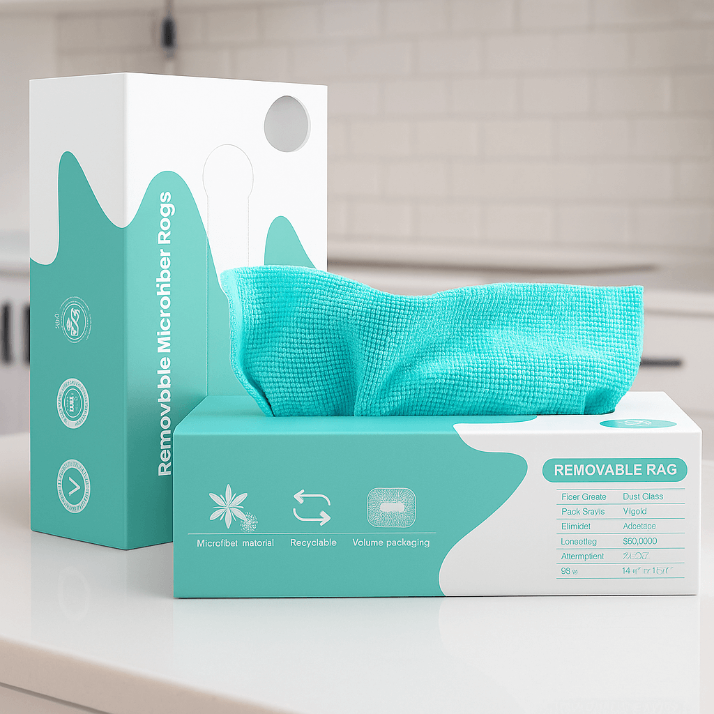 DaddyClean® Multipurpose Reusable Microfiber Cloth Roll – 20 Washable Pulls