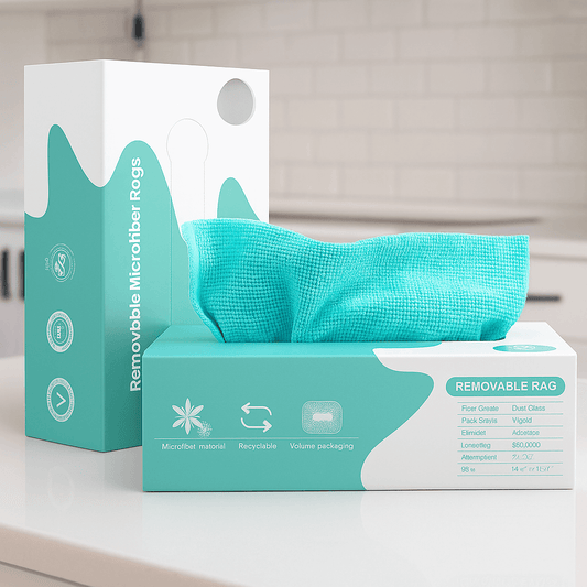 DaddyClean® Multipurpose Reusable Microfiber Cloth Roll – 20 Washable Pulls