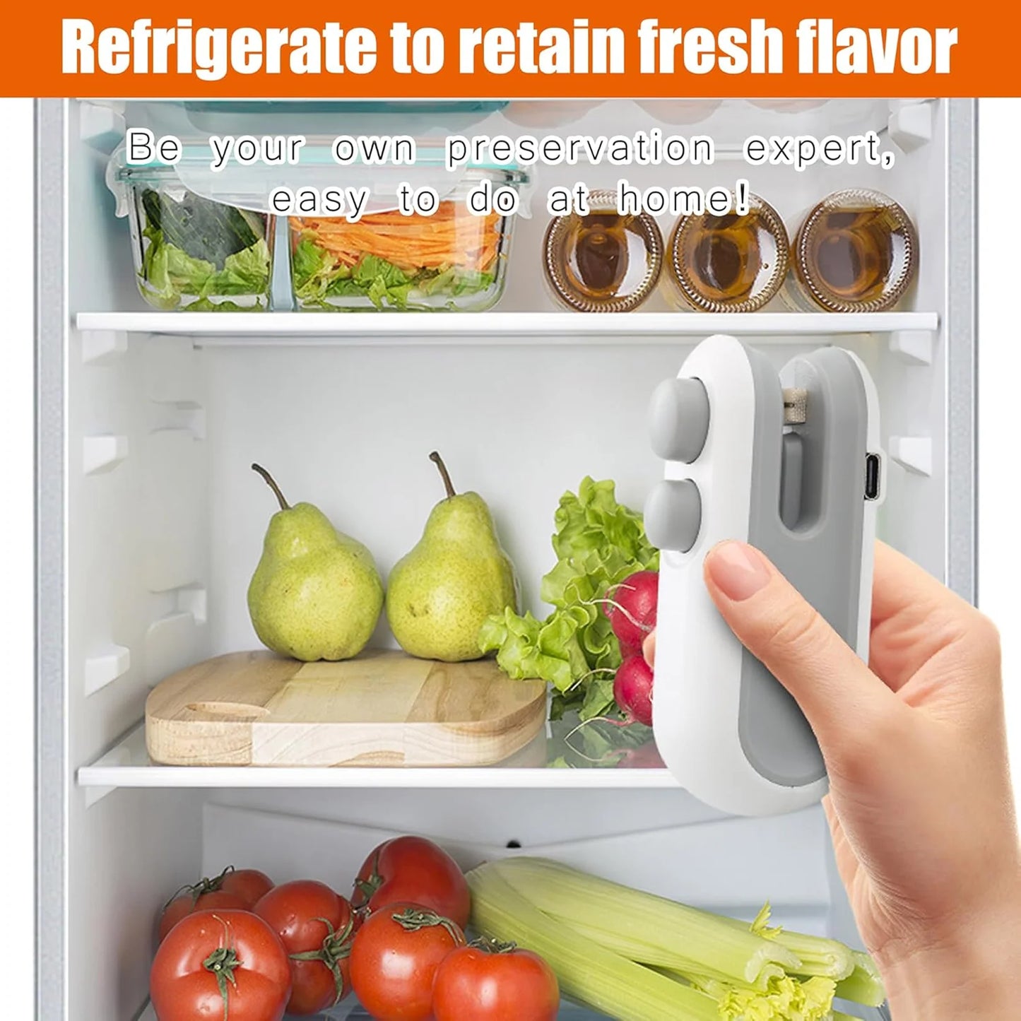 Daddyclean rechargeable Magnetic Heat Sealing & Cutting Machine for Plastic Packing Bag Sealer Mini for Food, Snack, Chips, and Plastic Bags