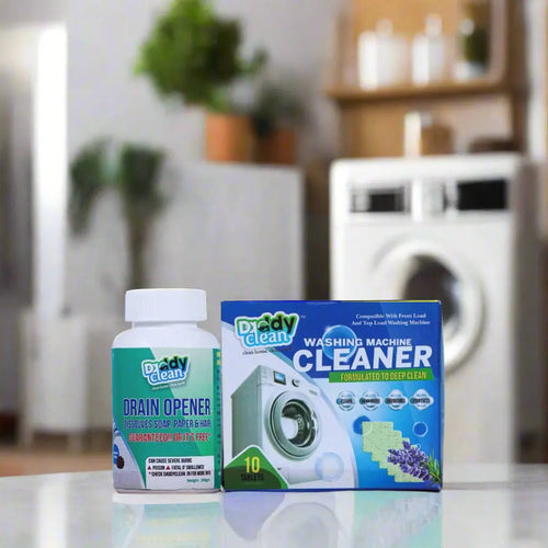 DaddyClean™ Washing Machine Cleaning Tablets +Drain Opener Combo