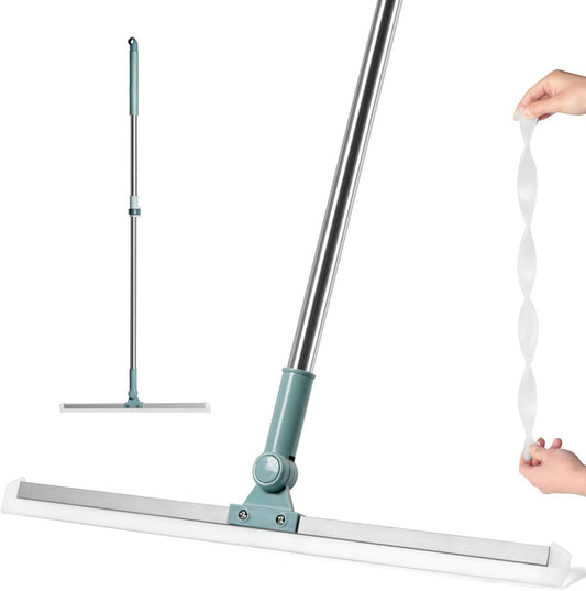 Daddyclean Magic Broom Silicone Floor Wiper – 180° Rotating Head