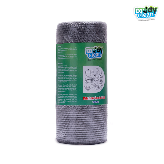 DaddyClean Reusable Kitchen Scrub Rolls(50 Pulls)