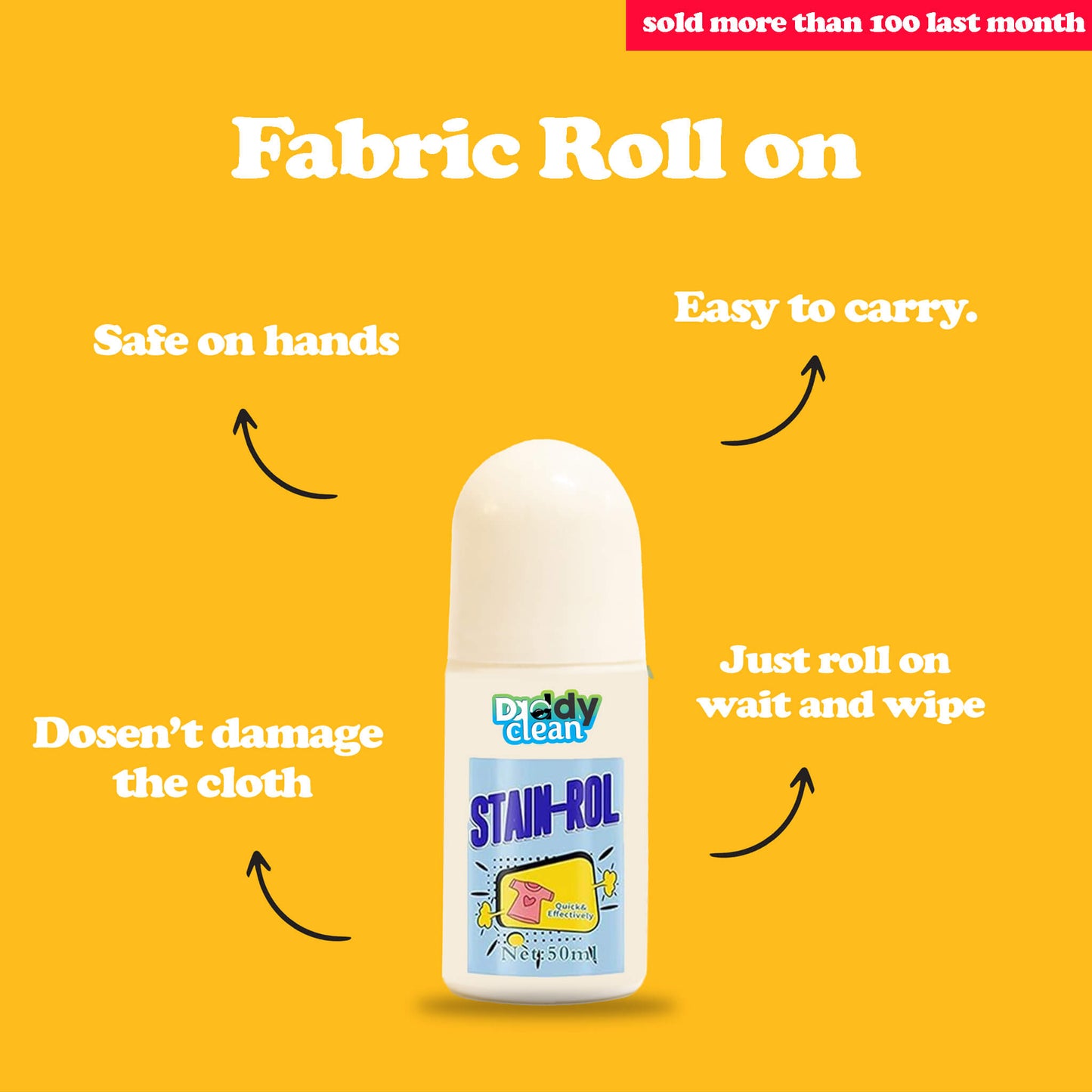 Daddyclean Fabric Stain Remover roll-on